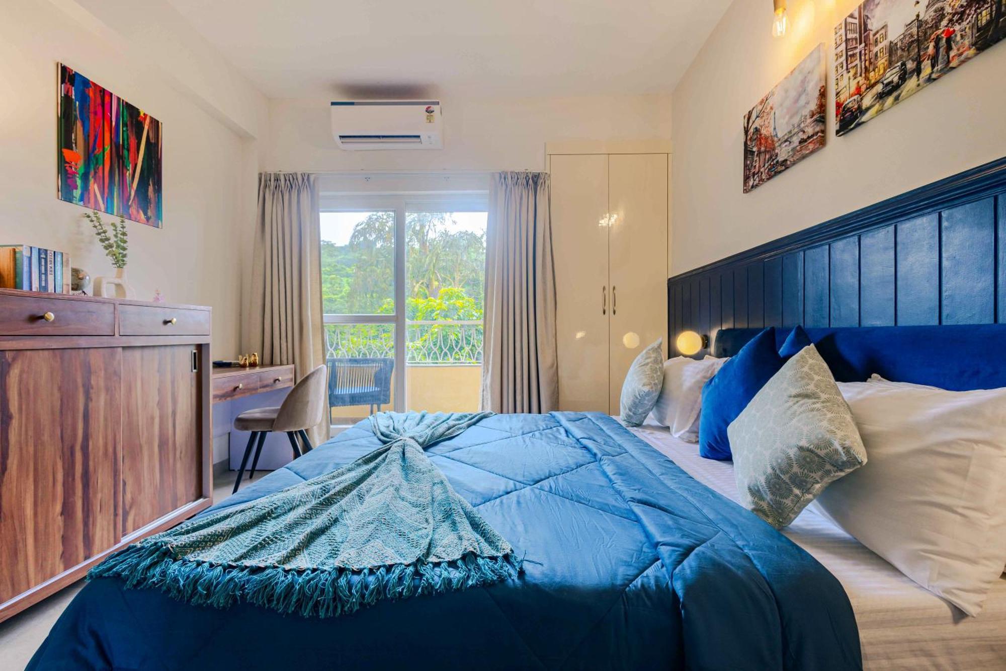 Alaya Stays 1 Bhk With Balcony & Pool - Veera Marina Candolim Bagian luar foto